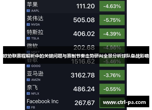 欧协联赛程解析中的关键问题与赛制节奏走势研判全景分析球队备战影响